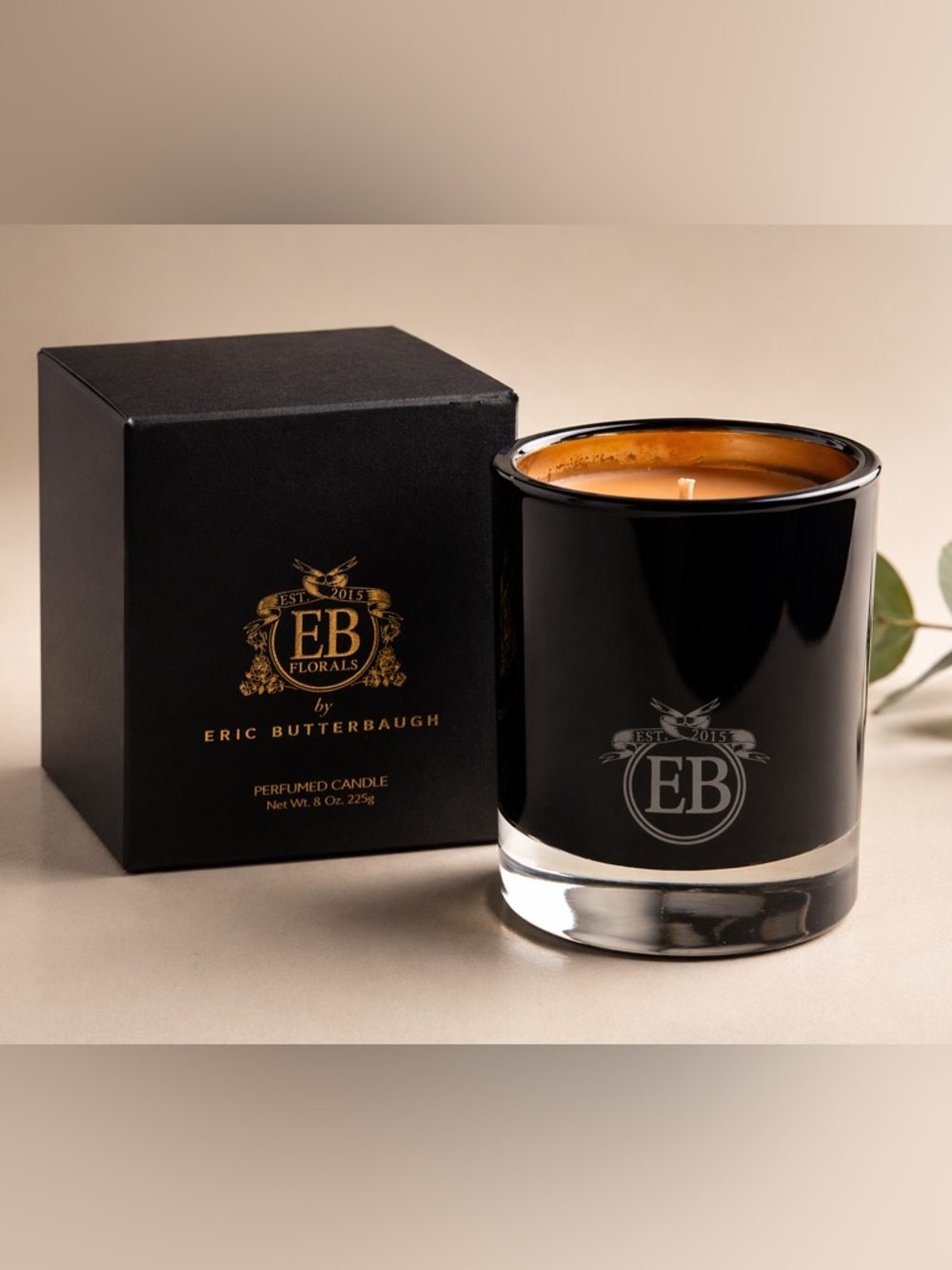 EB Florals by Eric Buterbaugh Perfume Candled 8oz JASMINE & FIR (new in box)